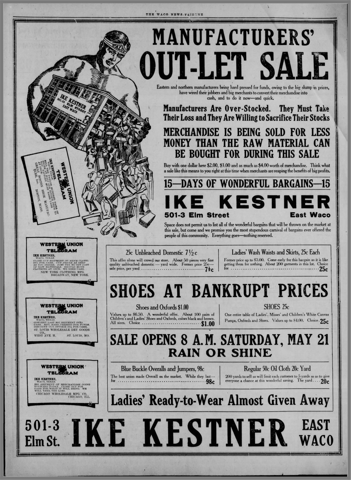 1921 Kestner's ad